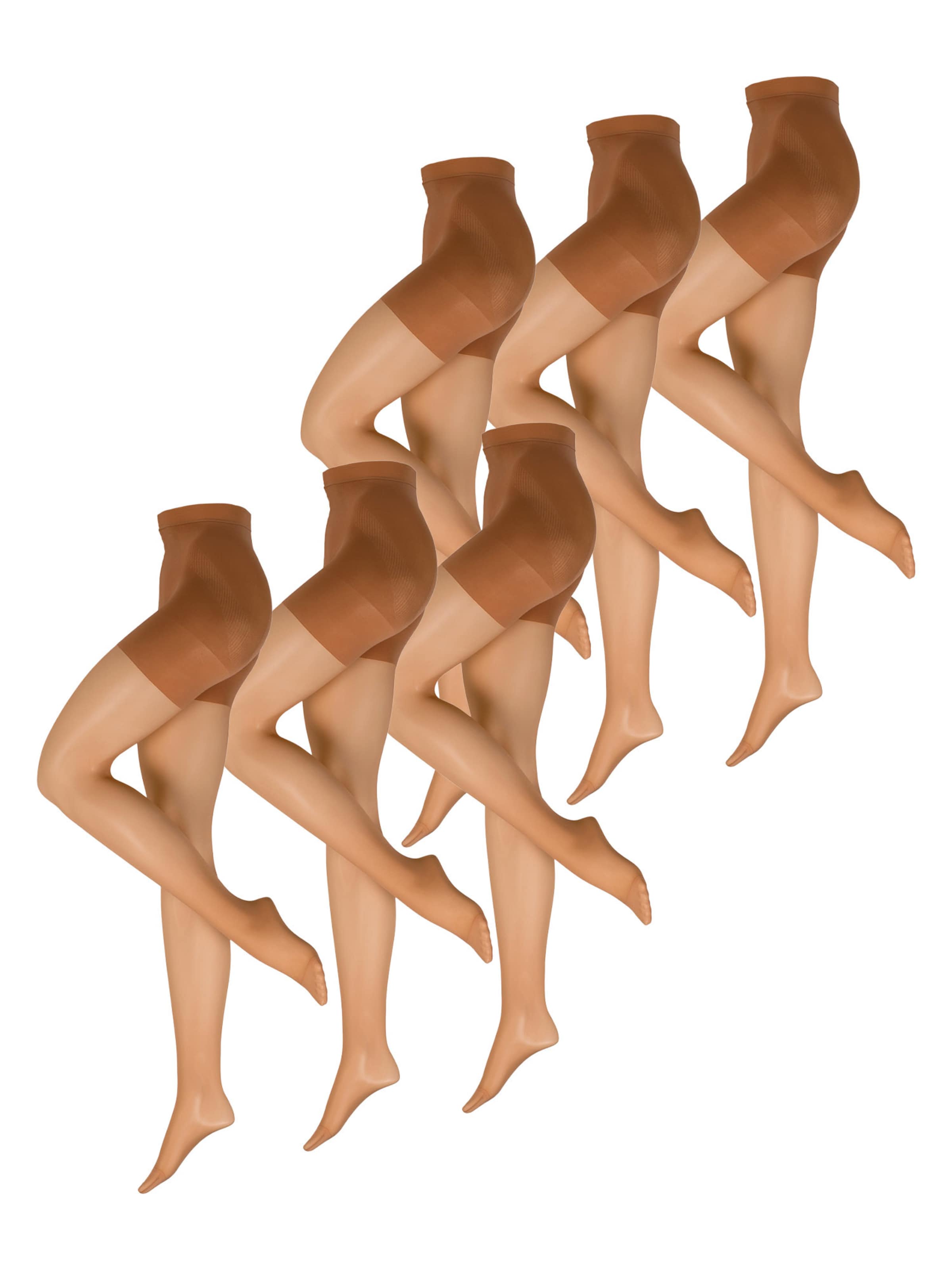 Nur Die Fijne panty ' Bauch-Beine-Po 20 DEN ' in Beige: voorkant