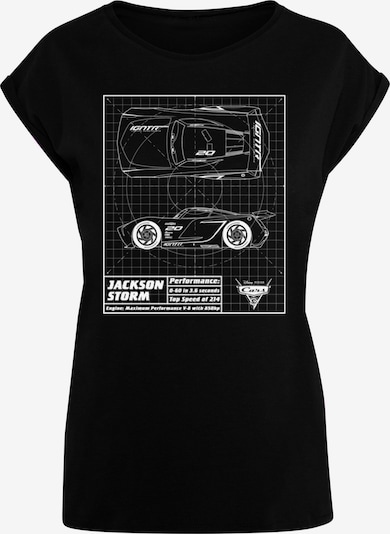 ABSOLUTE CULT T-Shirt 'Cars - Jackson Storm' in schwarz / weiß, Produktansicht