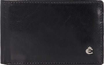 Esquire Wallet in Black: front