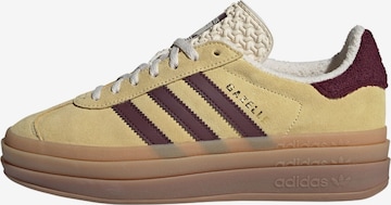 ADIDAS ORIGINALS Platform trainers 'Gazelle' in Yellow: front