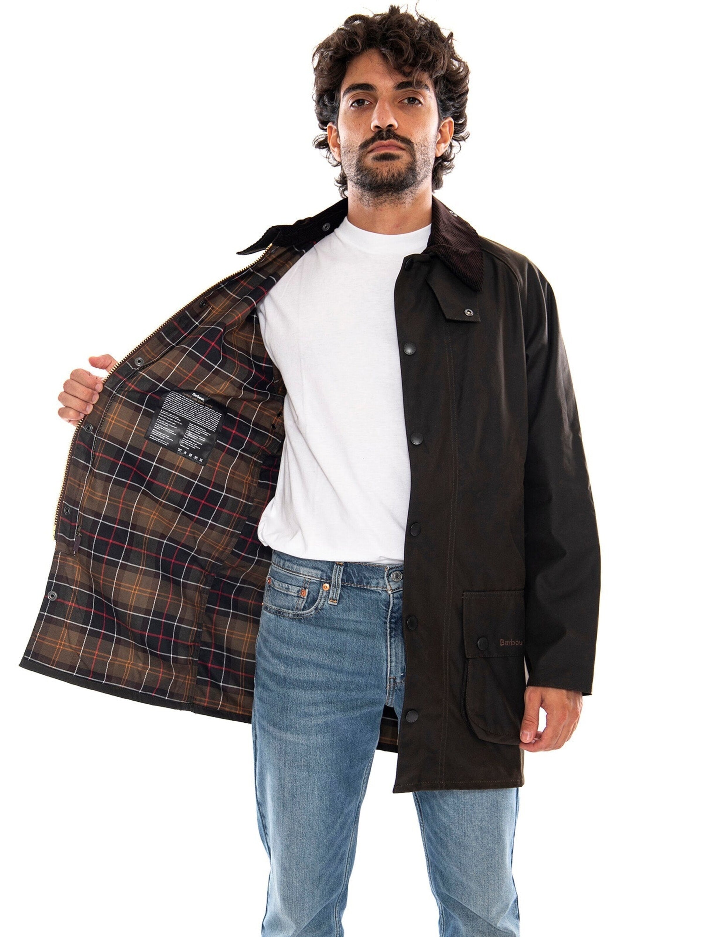 Veste mi-saison Barbour en vert