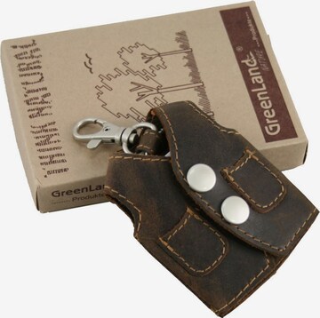 Greenland Nature Key Ring in Brown: front