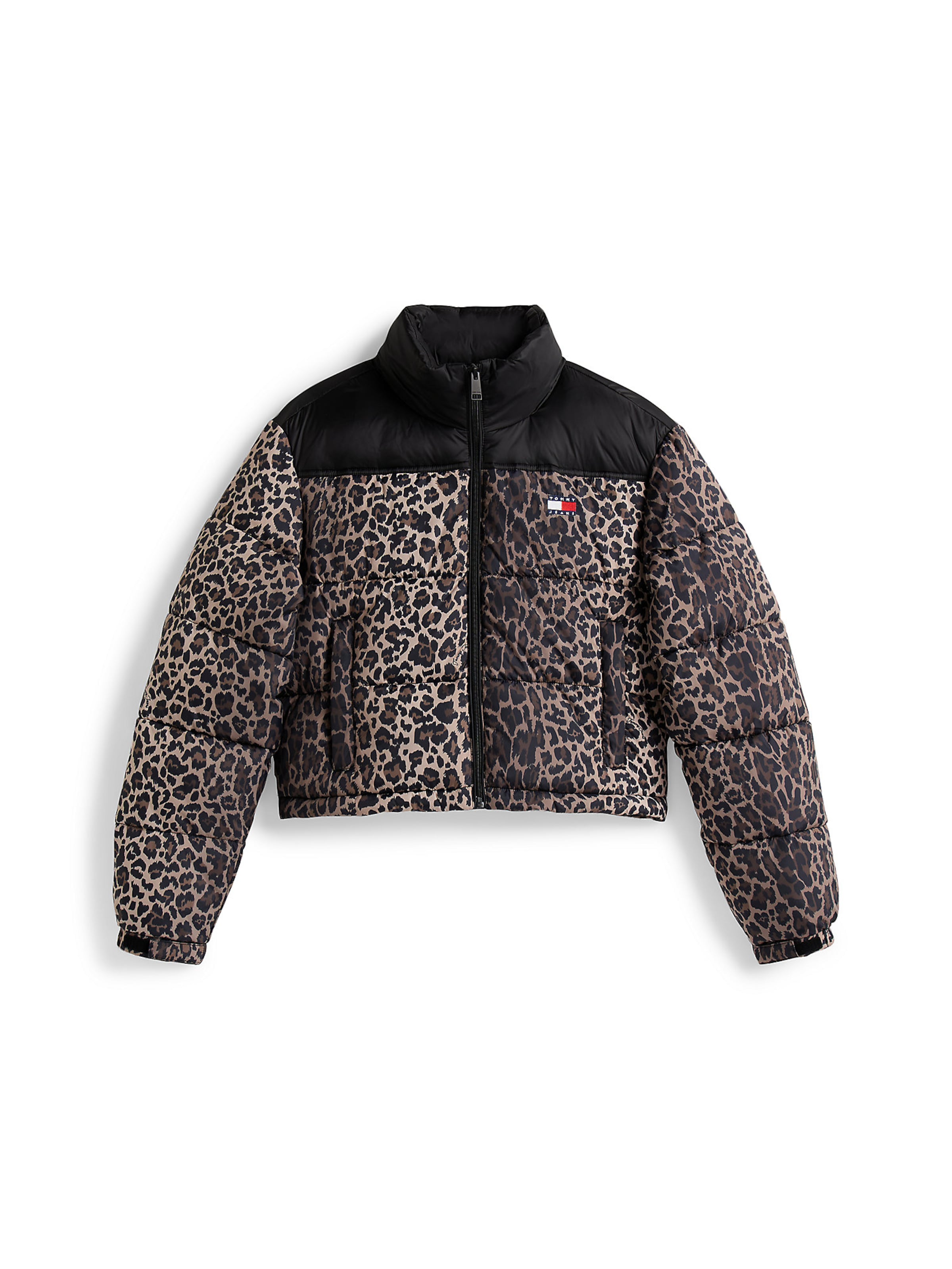 Tommy Jeans Φθινοπωρινό και ανοιξιάτικο μπουφάν σε καφέ: μπροστά