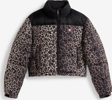 Tommy JeansPrijelazna jakna - smeđa boja: prednji dio