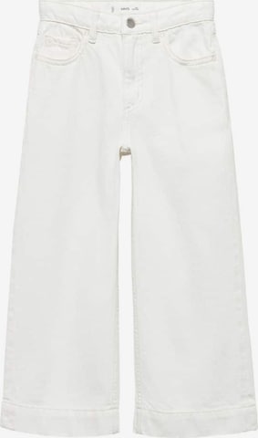 MANGO KIDS Jeans 'Culotte' in Wit: voorkant