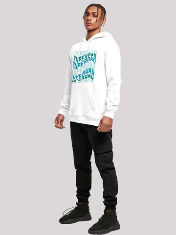 F4NT4STIC Sweatshirt 'Super Dad Retro Trend Vatertags Design für Papas' in Weiß