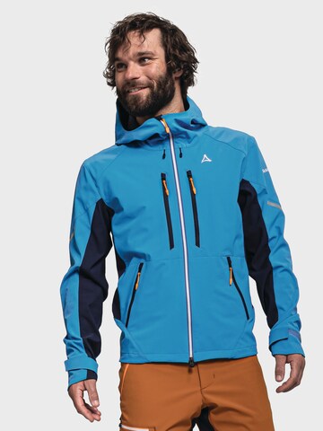 Schöffel Outdoorjacke 'Softshell Jacket Matrei M' in Blau: Vorderseite