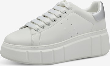 Tamaris Sneakers laag in Wit: voorkant