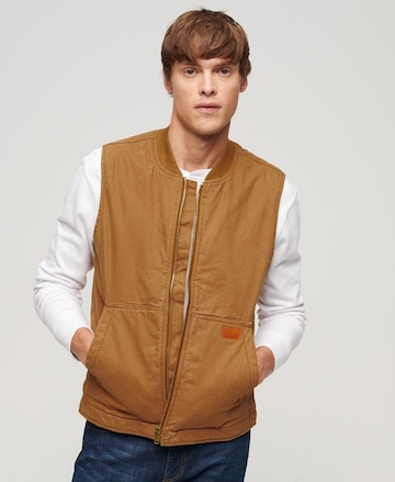 Superdry Vest in Brown: front