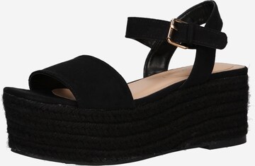 ABOUT YOU Sandals 'Heidi' in Black: front