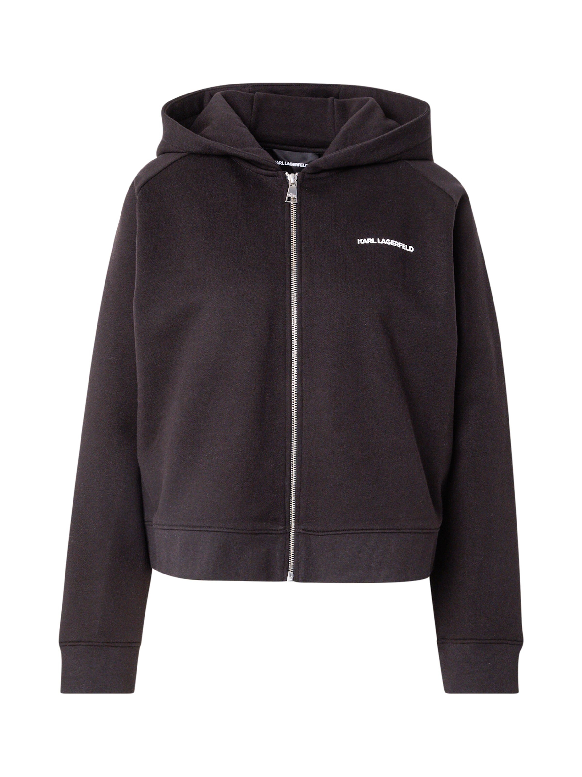 Karl Lagerfeld Sweat jacket in Black: front