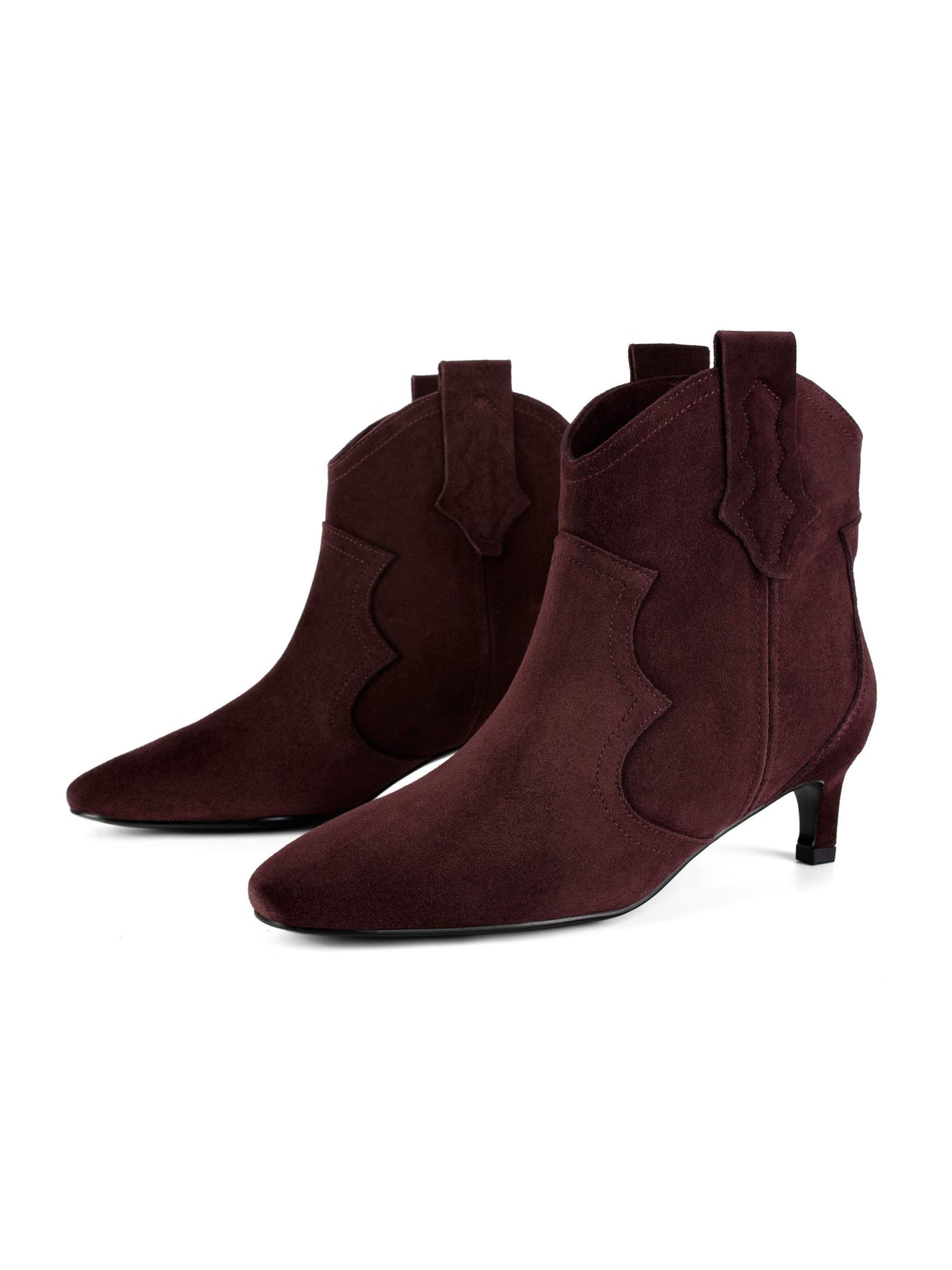 L37 HANDMADE SHOES Ankle boots 'TEXAS WIND' in Red: front