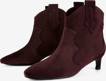 L37 HANDMADE SHOES Ankle Boots 'TEXAS WIND' in Rot: Vorderseite