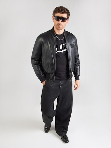 HUGO Тениска 'Namerix' в черно