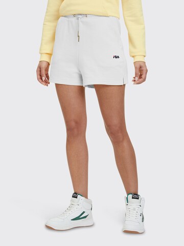 FILAregular Sportske hlače - bijela boja: prednji dio