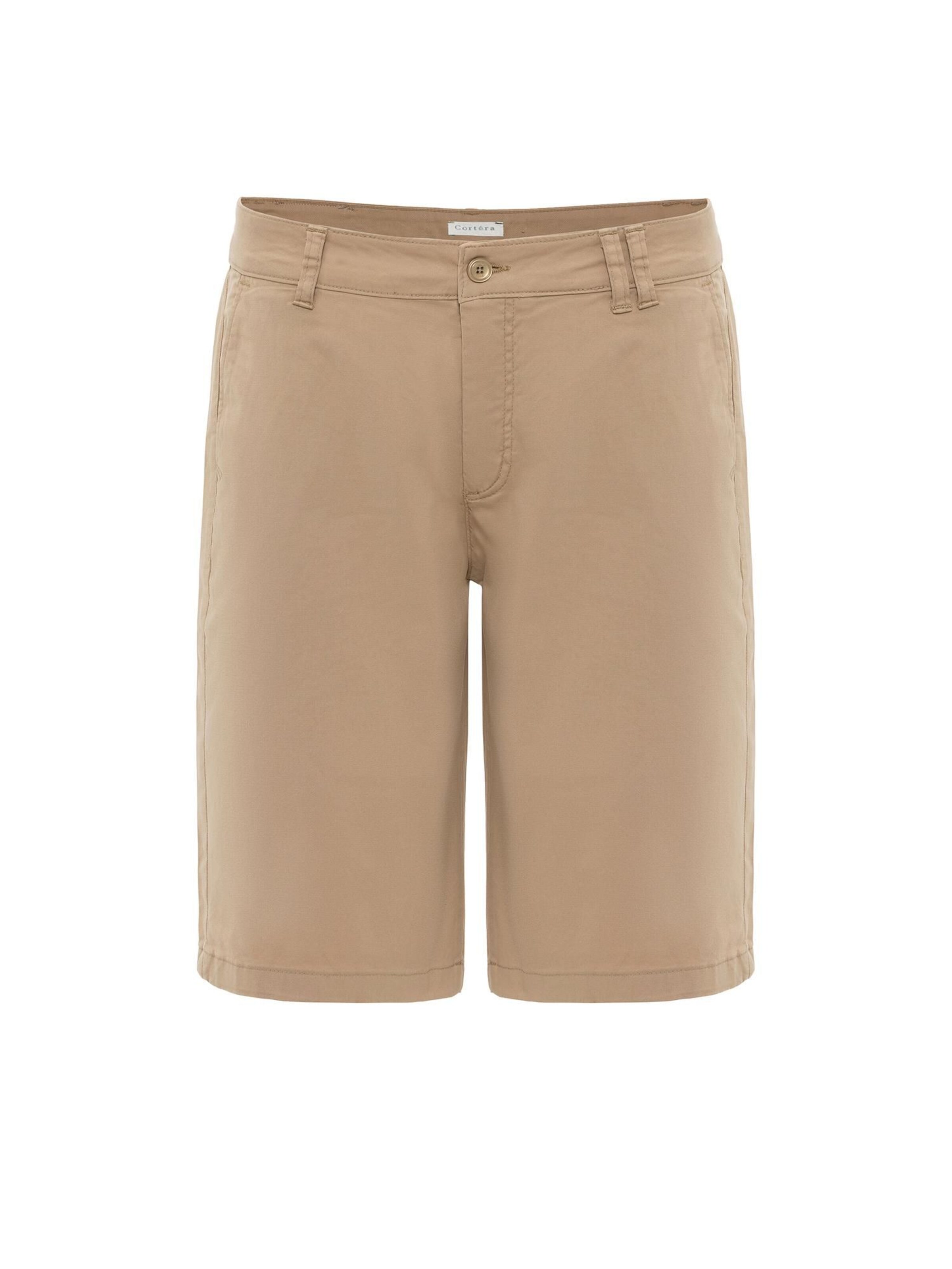 Regular Pantalon Cortera en vert : devant