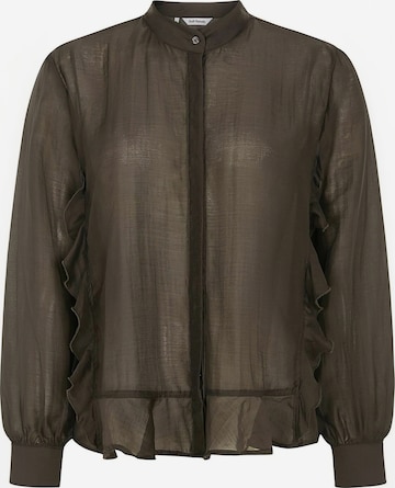 Soft Rebels Shirt ' SRRachel ' in Braun: Vorderseite