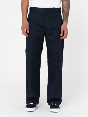 Loosefit Pantalon à plis 'Double Knee' DICKIES en bleu : devant