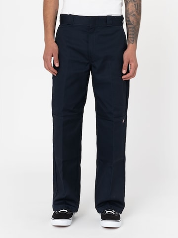 DICKIES - Loosefit Pantalón de pinzas 'Double Knee' en azul: frente