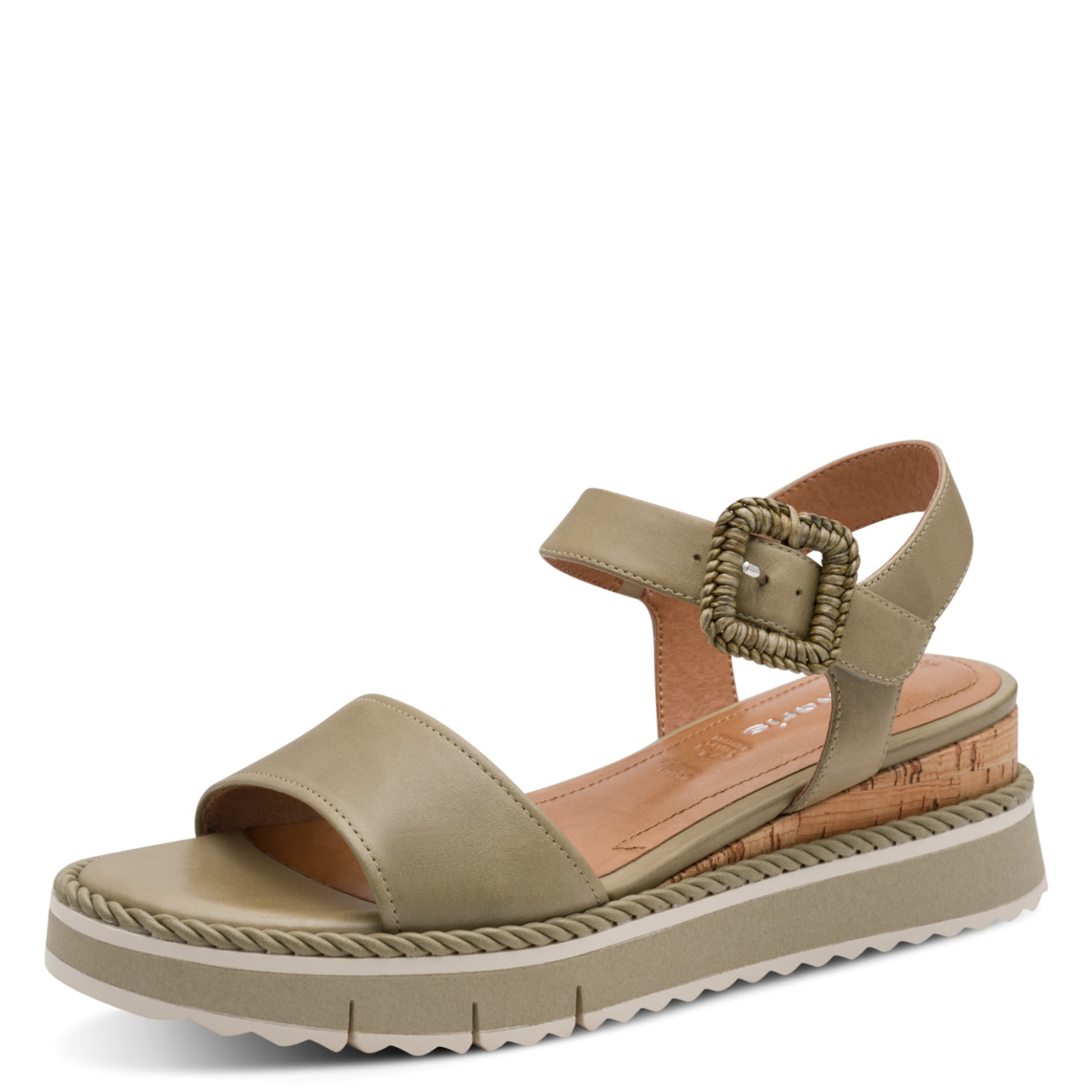 Tamaris Sandal in Green: front