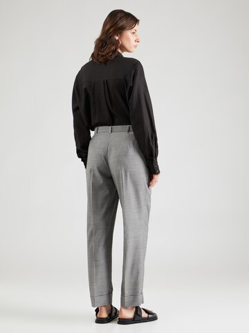 Stefanel Regular Pleat-front trousers in Grey