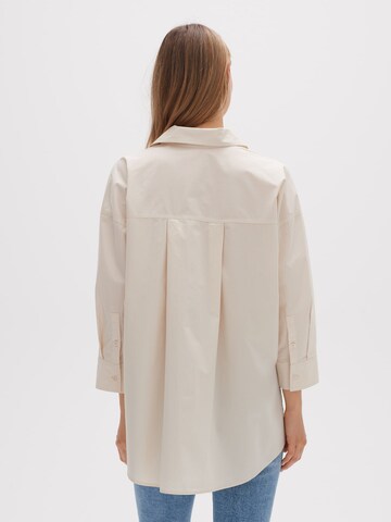 OPUS Bluzka 'Fitani' w kolorze biały