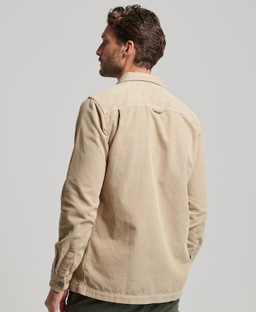 Superdry Regular fit Button Up Shirt in Beige