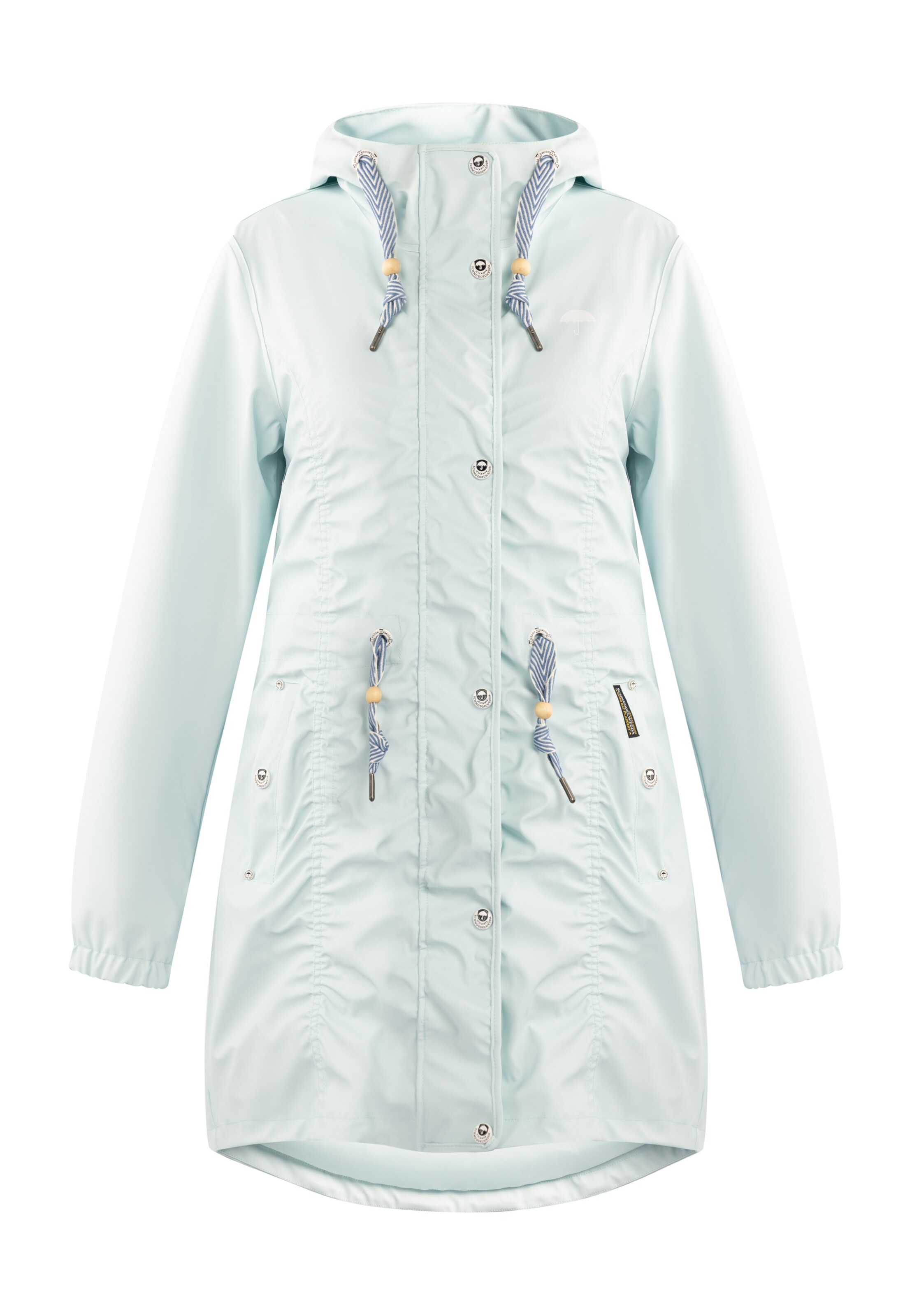 zils Schmuddelwedda Jaka-mētelis: no priekšpuses