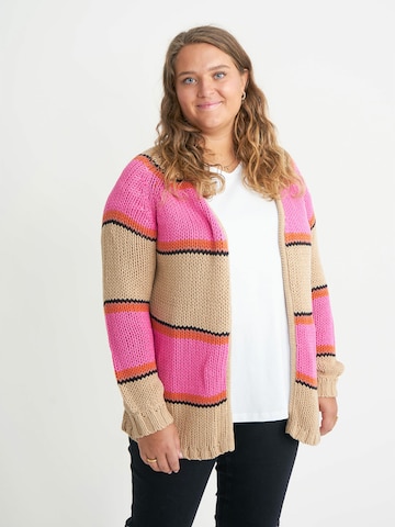 ADIA fashion Gebreid vest 'Litzy' in Gemengde kleuren: voorkant