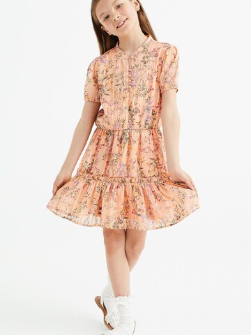 WE Fashion Dress in Orange: front