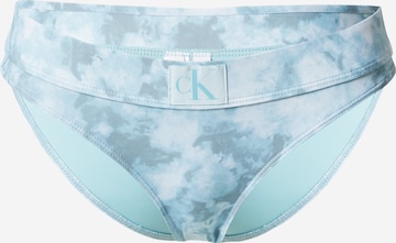 Slip costum de baie de la Calvin Klein Swimwear pe albastru: față