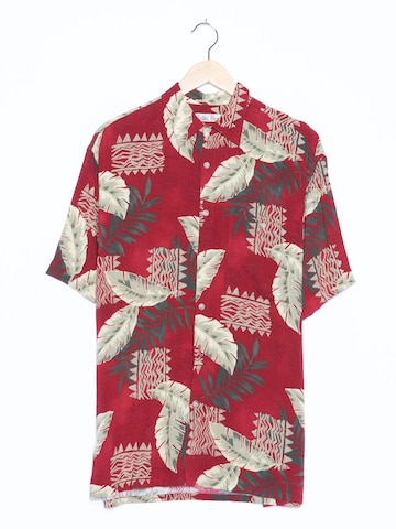 Hollis River Button Up Shirt in M-L in Red: front
