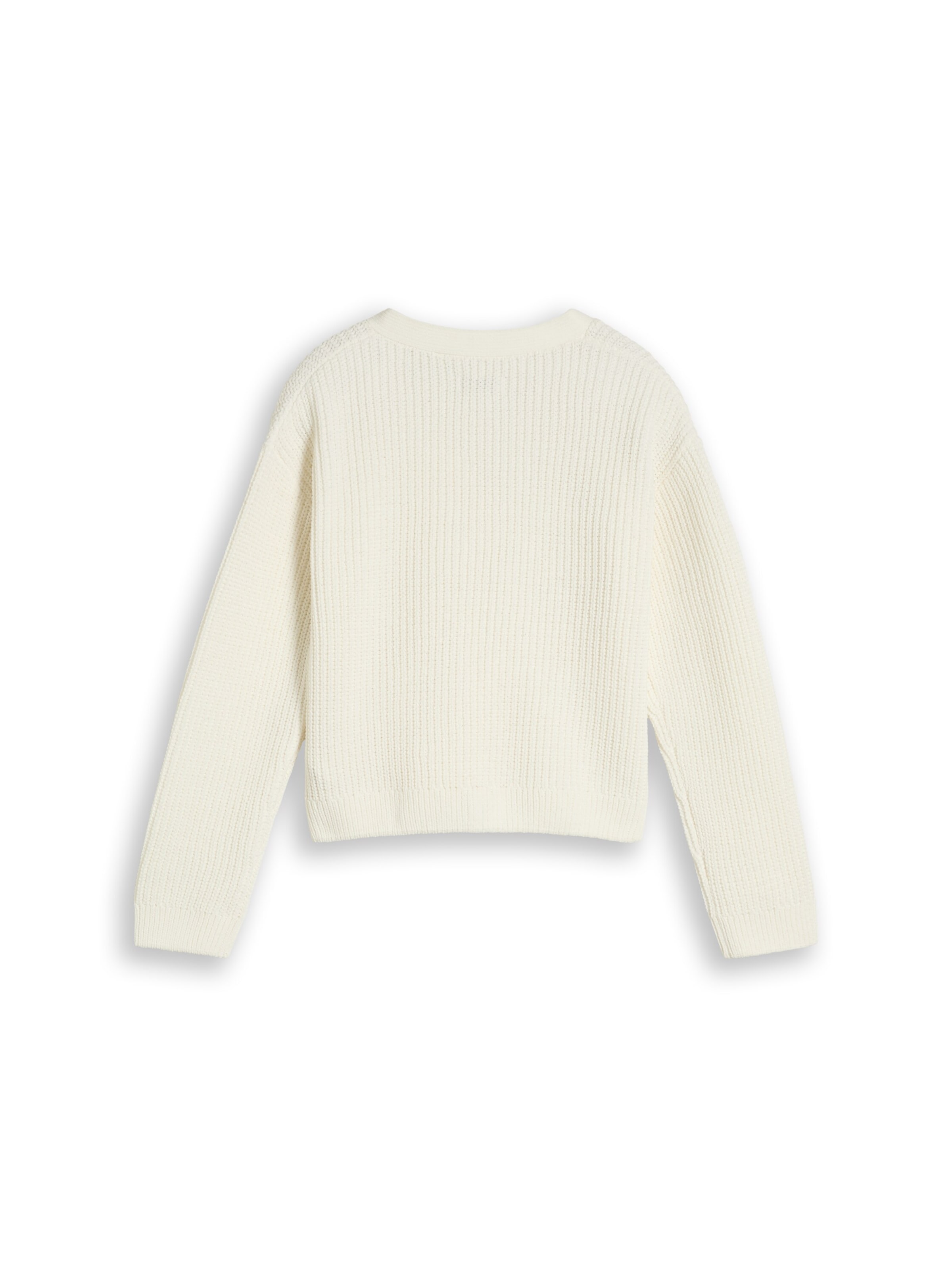 TOM TAILOR Strickjacke in Beige