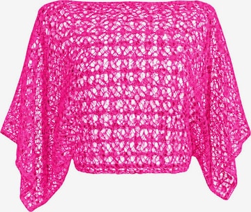 Süel knitwear - Top de punto 'Spider' en rosa: frente