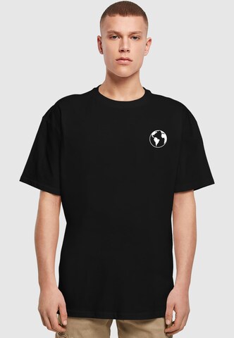 T-Shirt 'Wording - Explore The World' Merchcode en noir : devant