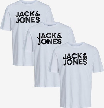 JACK & JONES Shirt 'Corp' in White: front