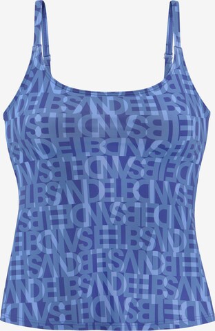 Elbsand T-shirt Tankini Top in Blue: front