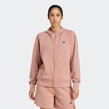 ADIDAS PERFORMANCE Sportssweatjakke 'Designed 4' i pink: forside