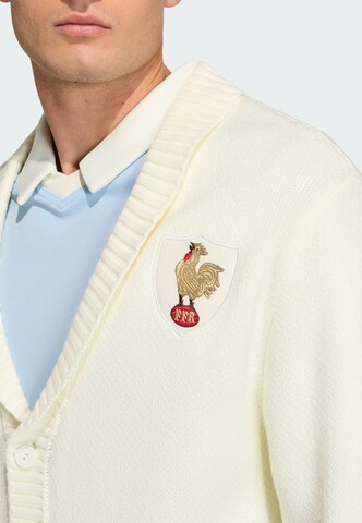 ADIDAS PERFORMANCE Gebreid vest 'Frankreich Rugby 120 Years' in Wit
