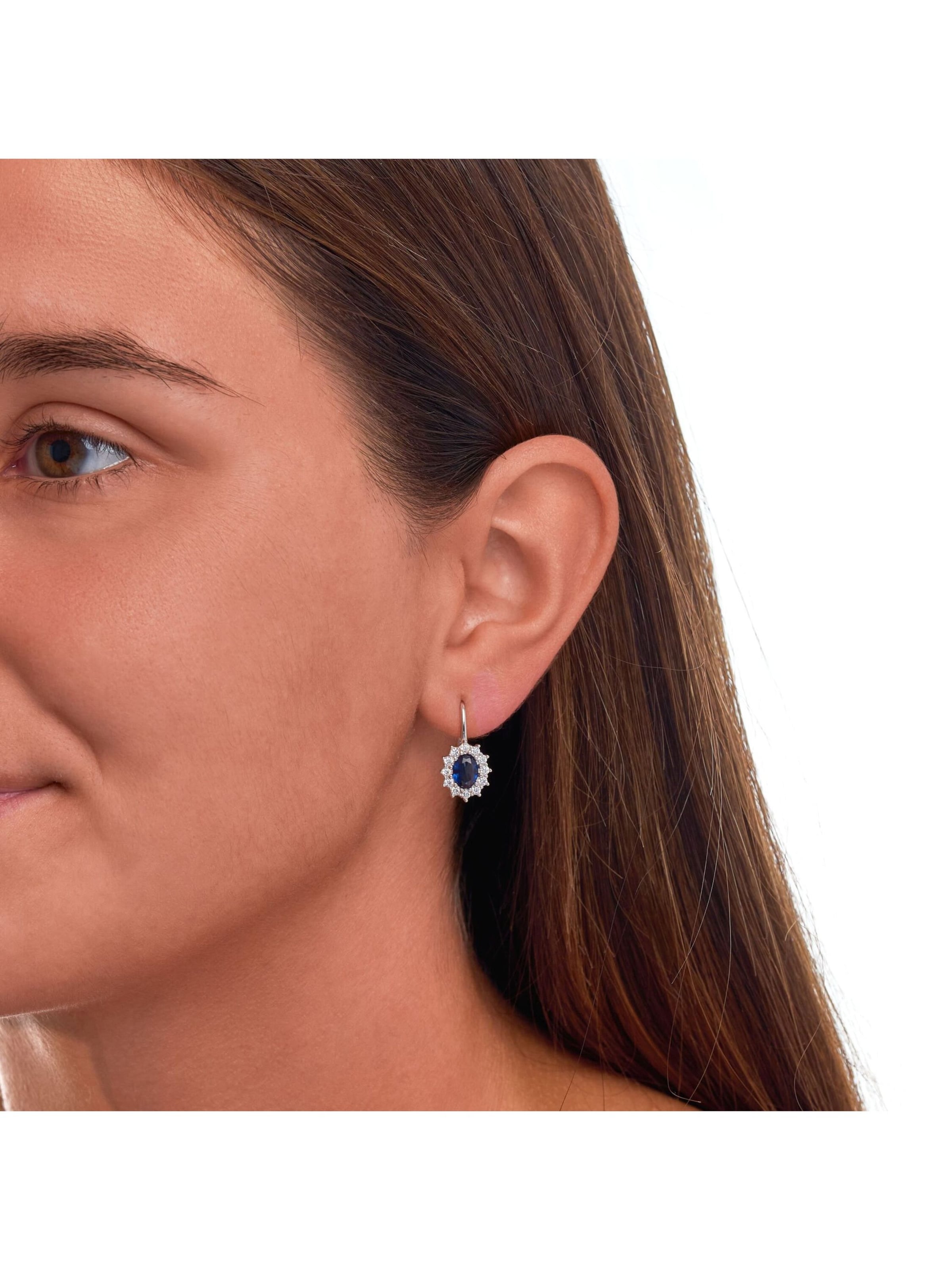 Boucles d'oreilles Zeeme en argent : devant