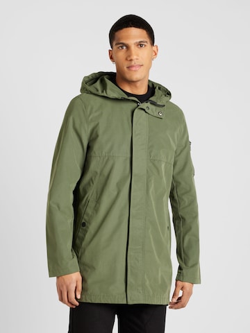 Parka di mezza stagione di s.Oliver in verde: frontale