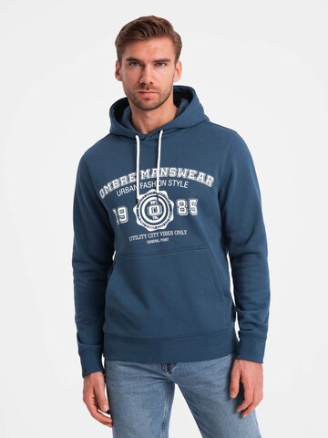 Ombre Sweatshirt 'OM-SSPS-0143' in Blauw: voorkant