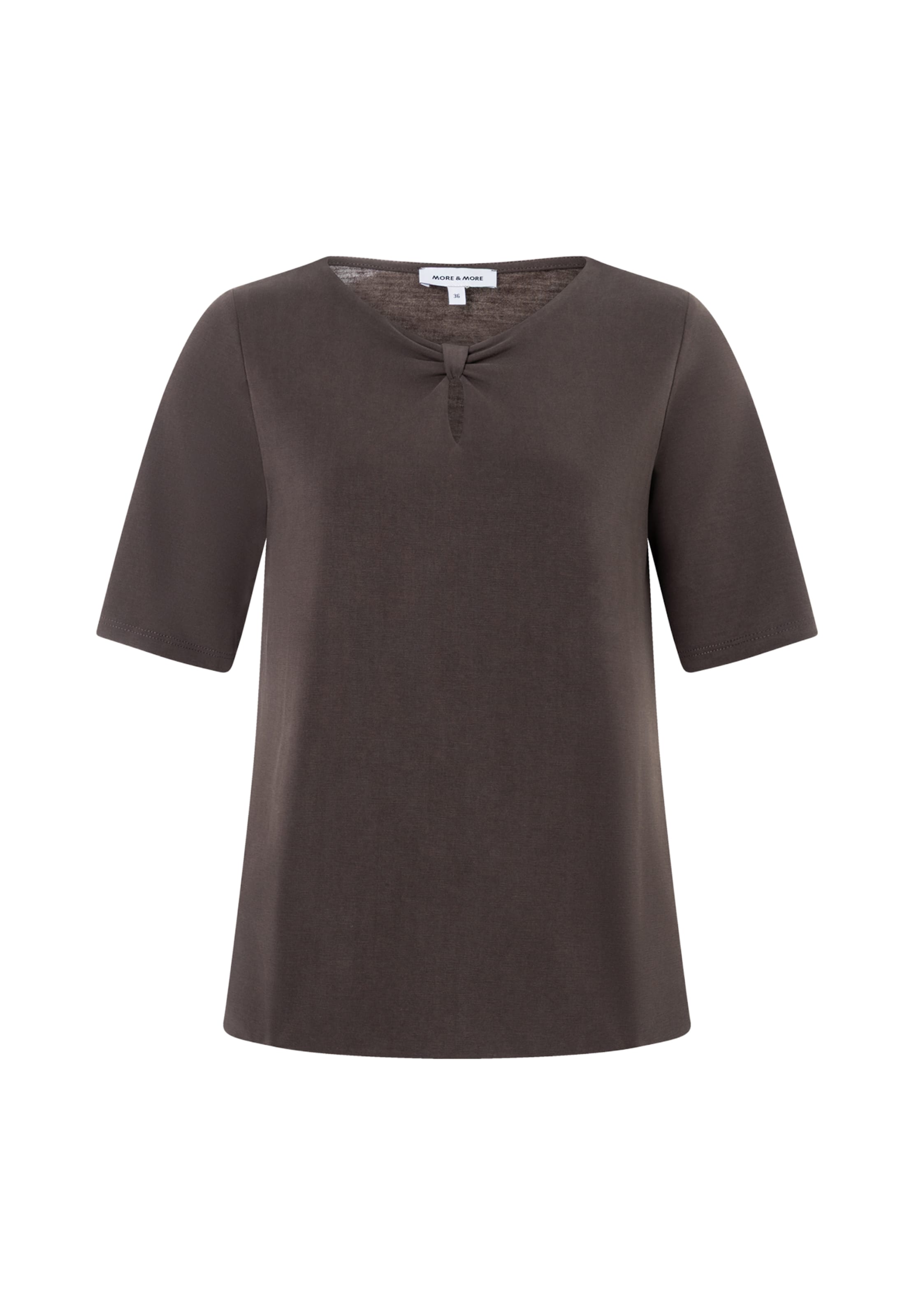 T-shirt MORE & MORE en marron : devant
