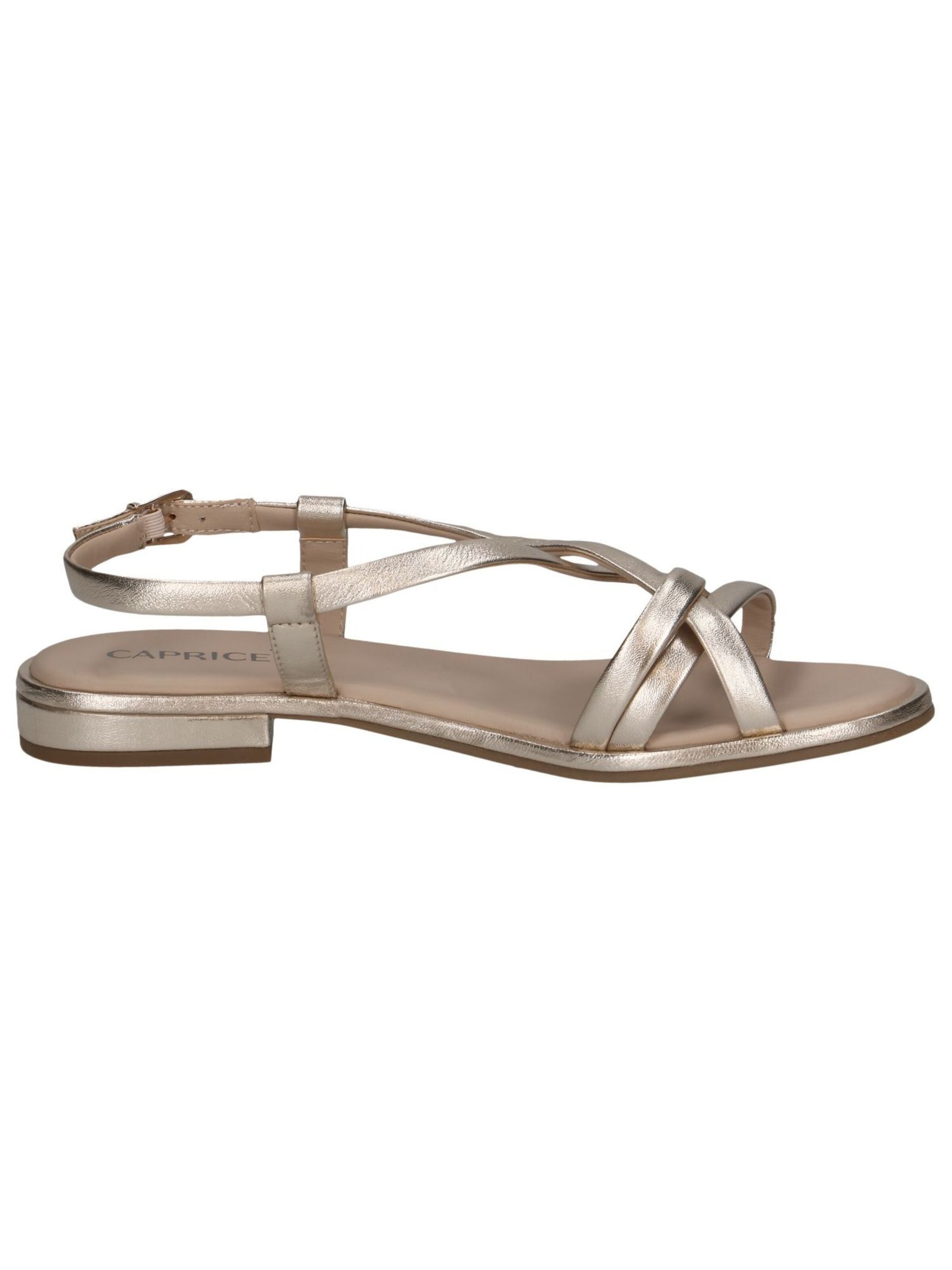CAPRICE Strap Sandals in Gold