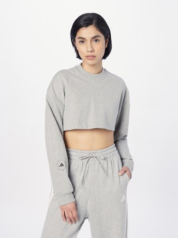 ADIDAS BY STELLA MCCARTNEY Sweatshirt 'Truecasuals ' i grå: framsida