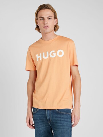 HUGO T-Shirt 'Dulivio' in Orange: predná strana