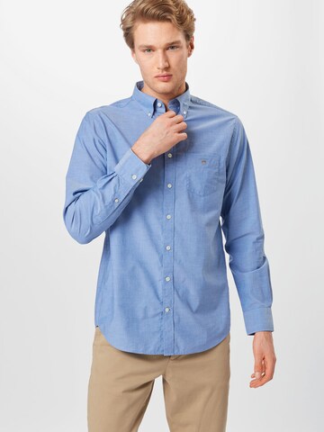 GANT Regular fit Button Up Shirt in Blue: front