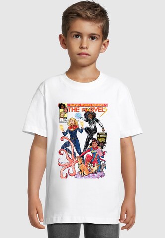 ABSOLUTE CULT T-Shirt 'The Marvels - Comic Cover' in Weiß: Vorderseite