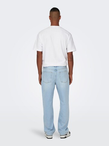 Loosefit Jeans 'Fade' di Only & Sons in blu