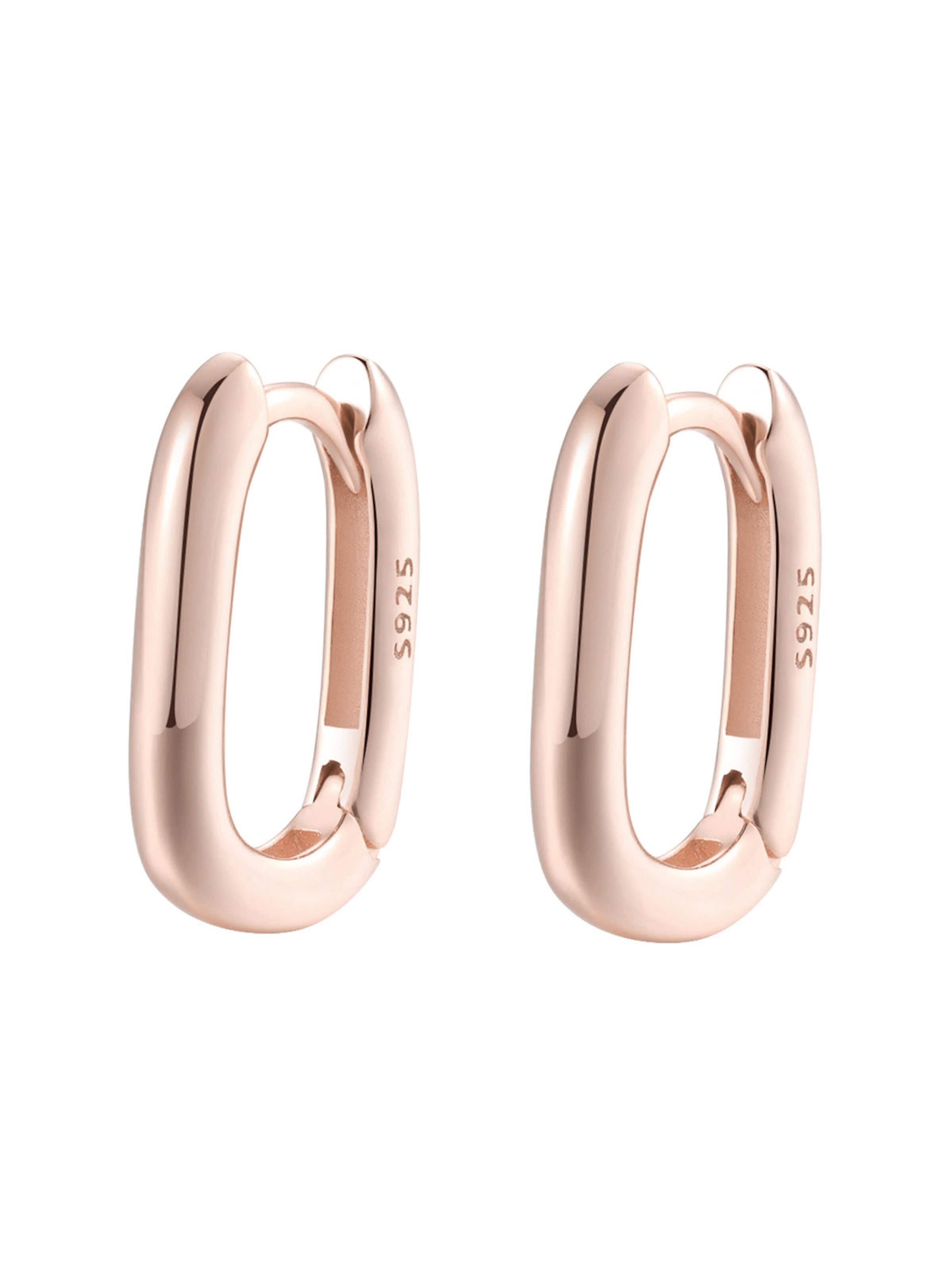 Hey Happiness - Pendientes 'Ellipse' en oro: frente